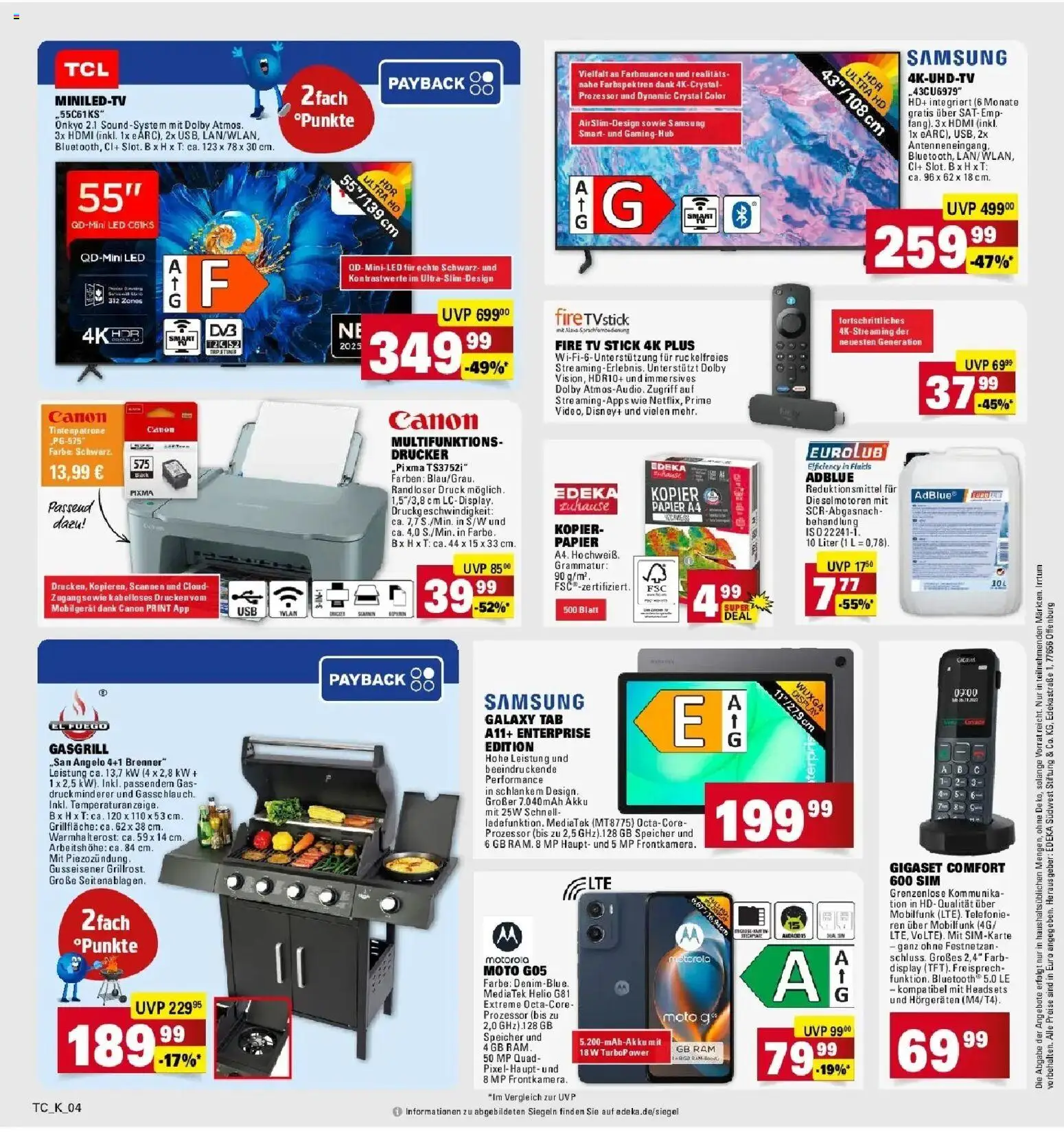 E center Prospekt Ulm An Der Donau	 – gültig ab 23.03.2026 | Seite: 58 | Produkte: Samsung, Drucker, TV