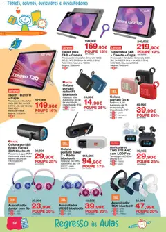 Staples - Folheto Regresso às Aulas 2025 │ válido de 18.08.2025 | Página: 64 | Produtos: Agua, Rádio, Bateria, Tablet