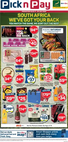 Preview of Pick n Pay specials valid from 17.07.2025