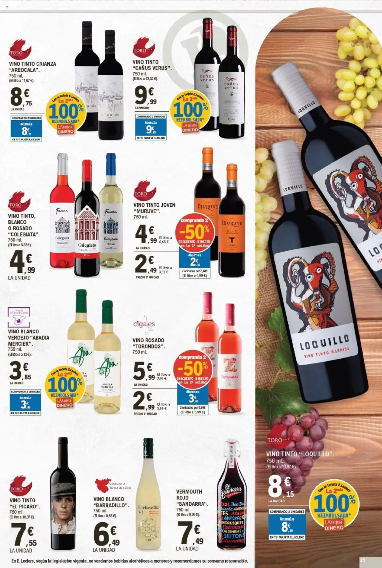 E.Leclerc folleto │ válido desde el 24.09.2025 | Página: 31 | Productos: Vino rosado, Vino