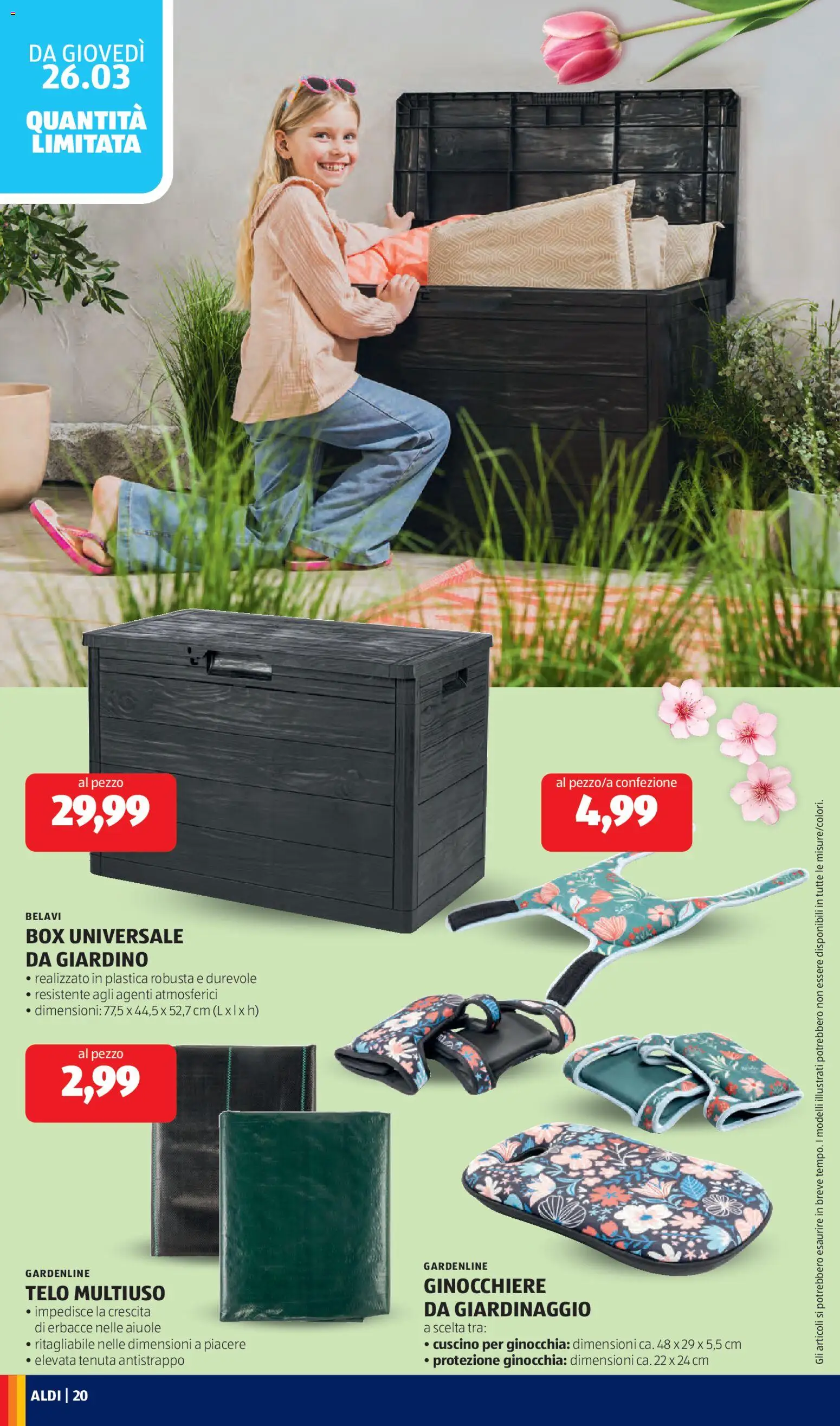 Volantino Aldi del 23.03.2026 | Pagina: 20 | Prodotti: Cuscino