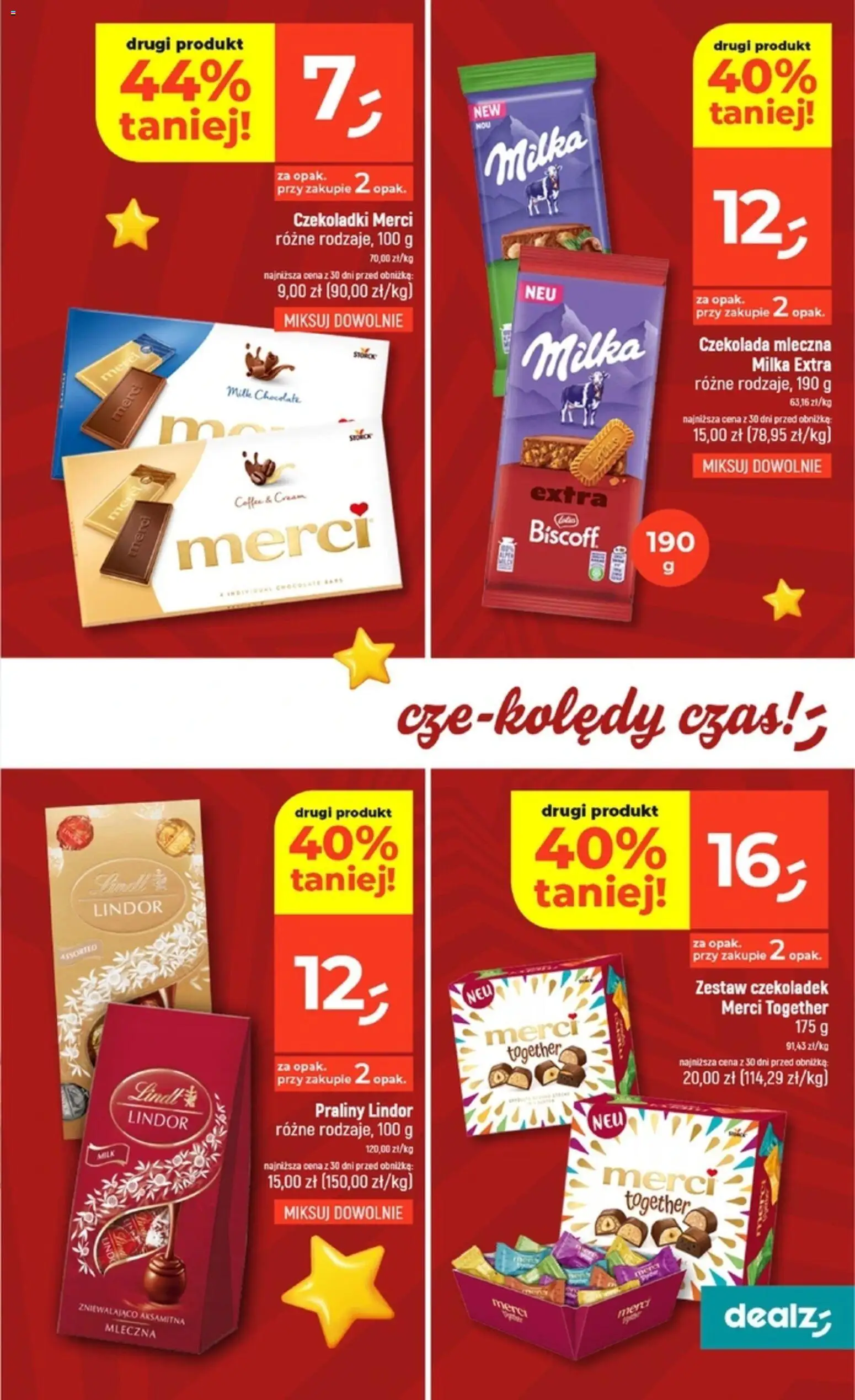 Dealz Gazetka od 18.12.2025 | Strona: 25 | Produkty: Czekoladki, Czekolada mleczna, Merci, Czekolada
