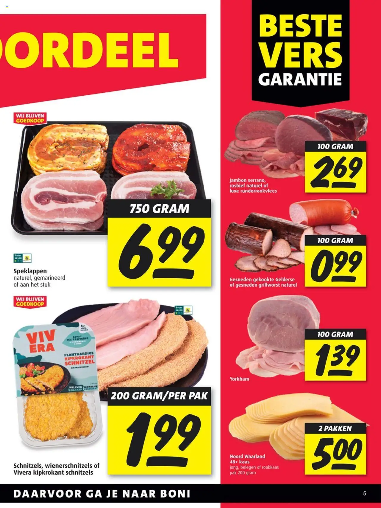 | Pagina: 5 | Producten: Kaas, Schnitzel