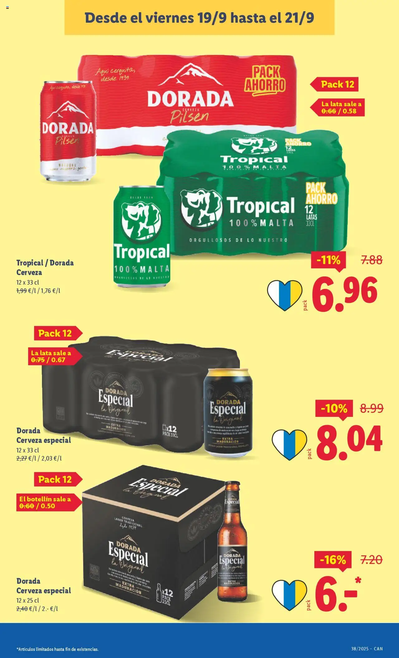 Lidl - Canarias  │ válido desde el 15.09.2025 | Página: 33 | Productos: Cerveza