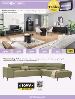 Woonsquare - Folder - Voorbeeld van een folder van Woonsquare, geldig van 15.12.2025 | Pagina: 3 | Producten: Tablet, Dressoir, Papier blanc