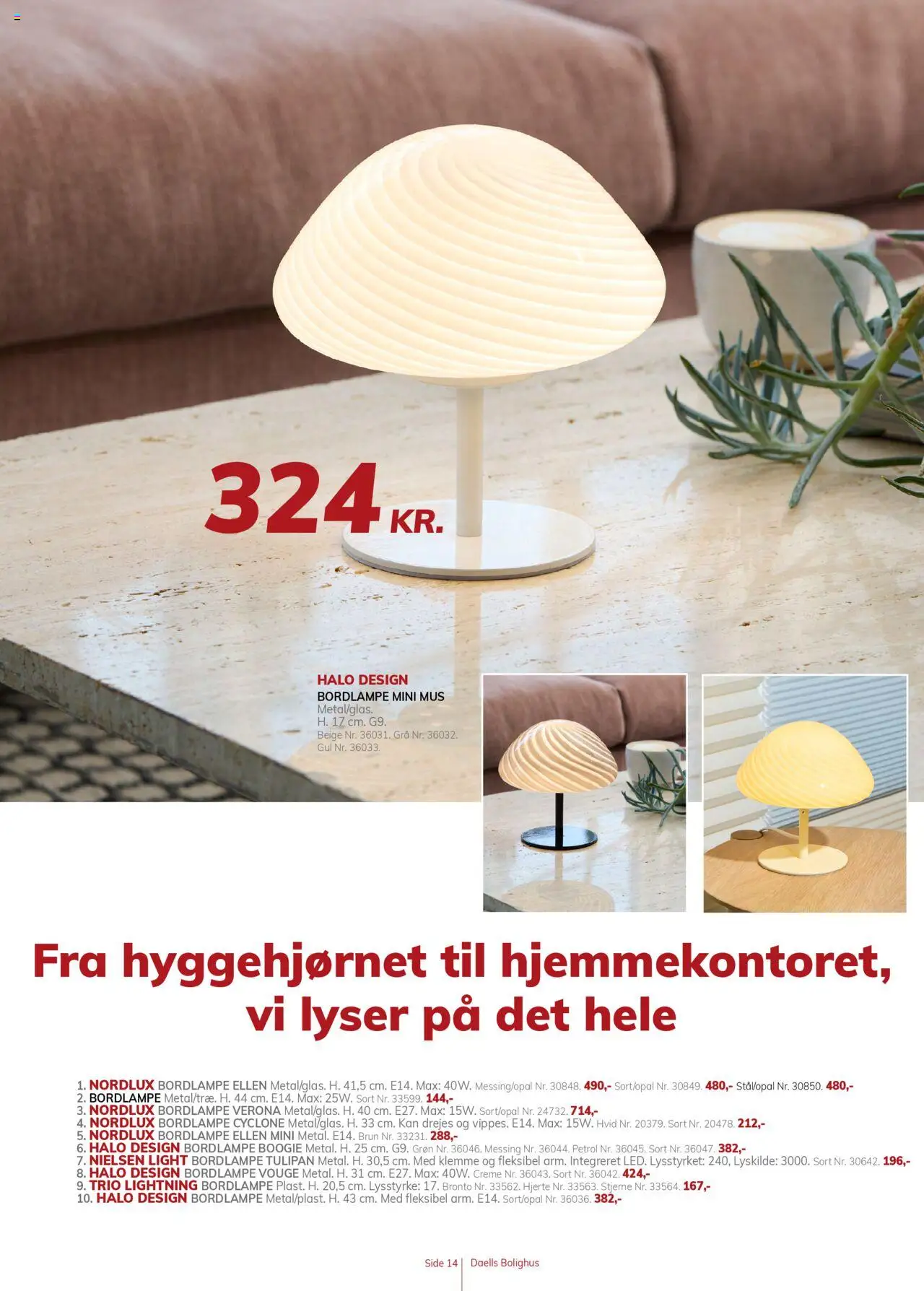 Daells Bolighus tilbudsavis – gyldig fra 02.10.2025 | Side: 14 | Produkter: Creme, Klemme, Mus