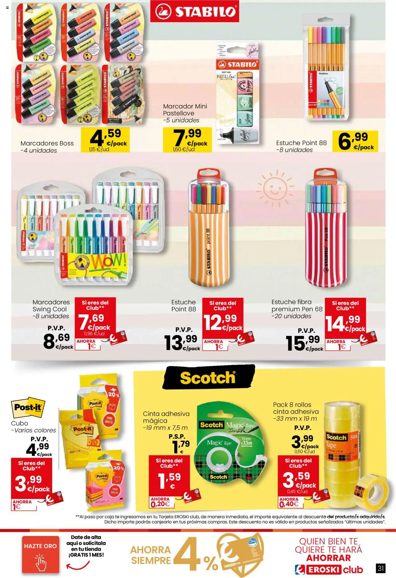 Eroski - Vuelta al cole │ válido desde el 21.08.2025 | Página: 31 | Productos: Té, Caja