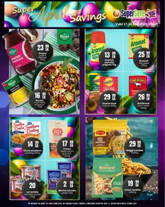 Super Save specials catalogue – valid from 17.04.2026 | Page: 26 | Products: Corn, Noodles, Seasoning, Soya mince