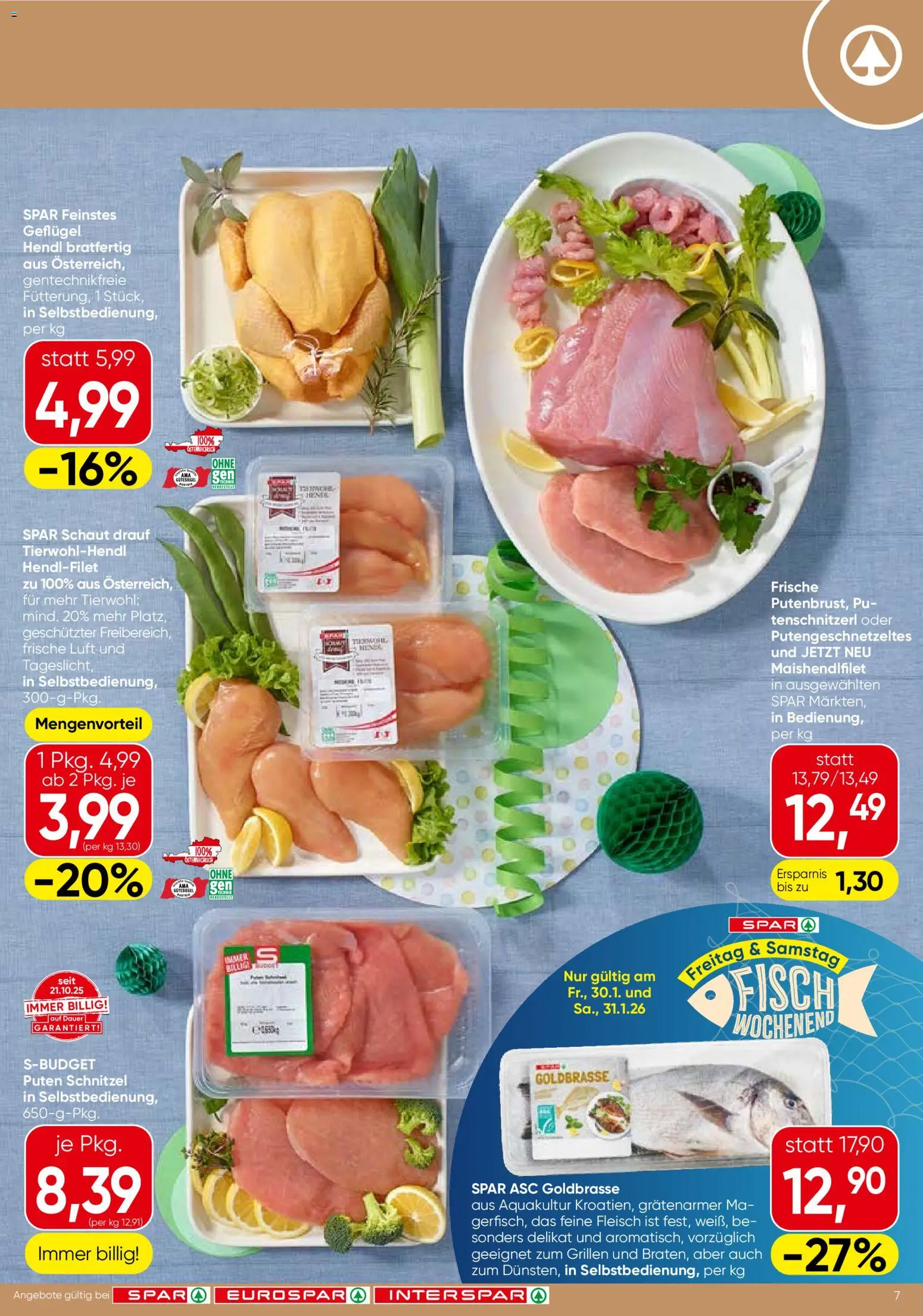 Spar Flugblatt - Vorarlberg gültig ab 29.01.2026 | Seite: 7 | Produkte: Fisch
