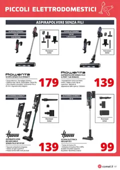 Anteprima del volantino Comet Piccoli Elettrodomestici Cura persona, Pulizia e Stiro catalogo valido a partire dal 23.01.2026 | Pagina: 17