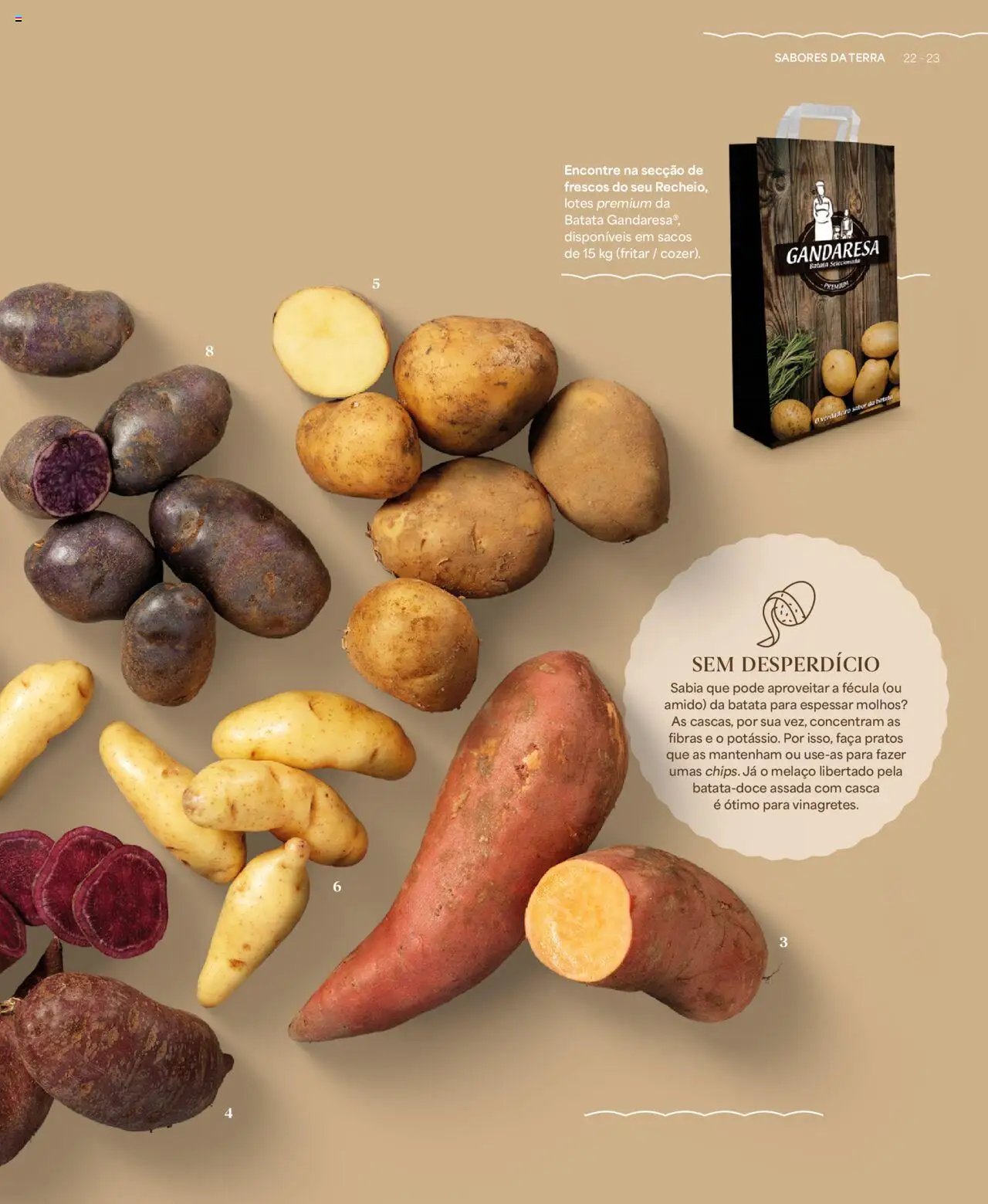 Recheio - Recheio da Terra │ válido de 25.09.2025 | Página: 23 | Produtos: Batata, Faca, Pratos