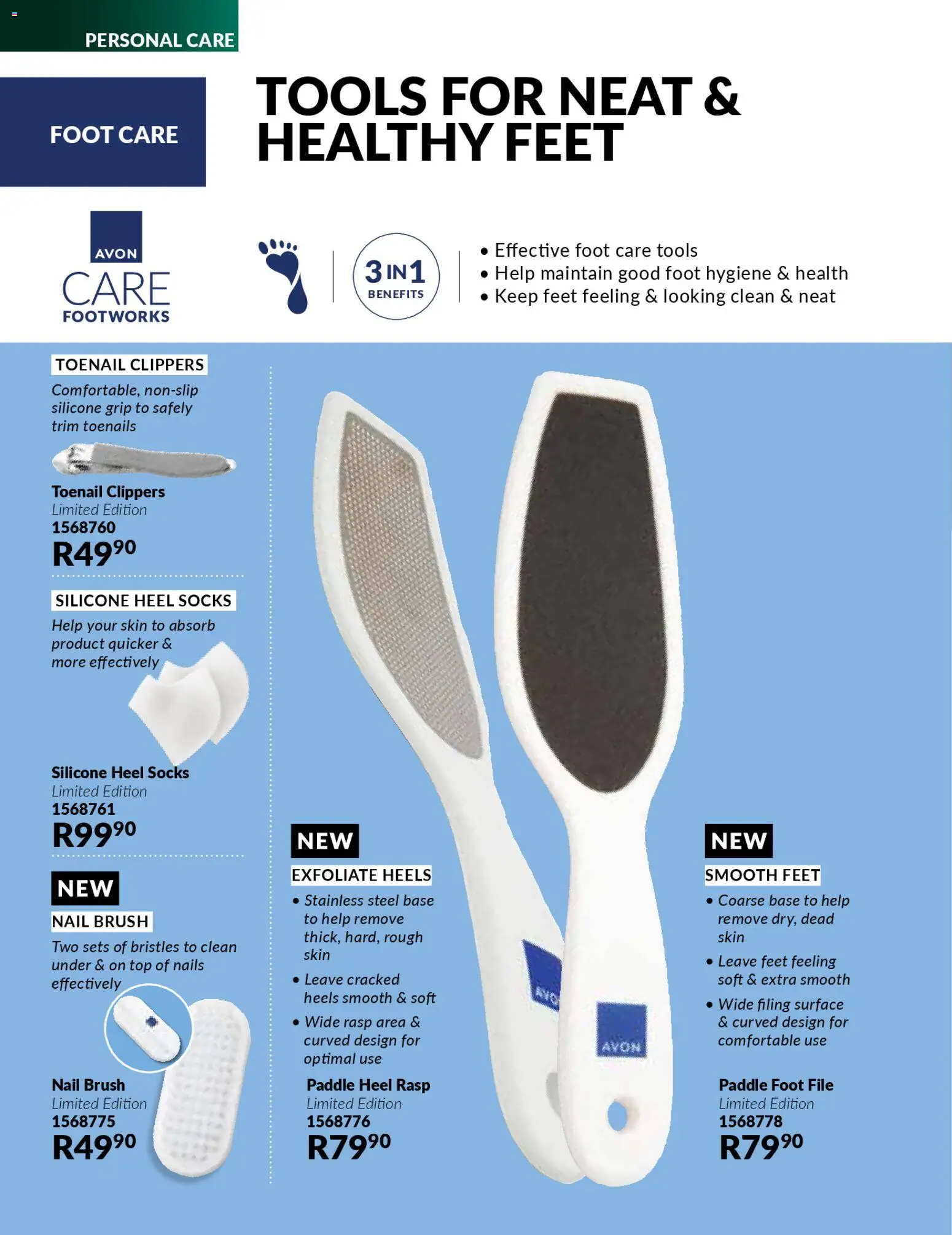 New Avon catalogue – valid from 01.01.2026 | Page: 180 | Products: Socks, Brush, Silicone