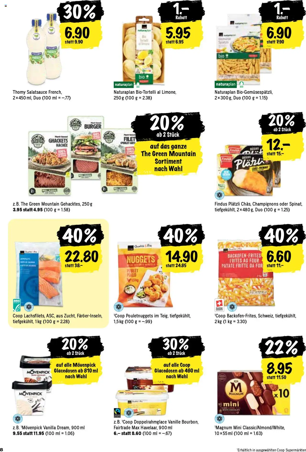 Coop Aktionen ab 21.08.2025 | Seite: 8 | Produkte: En Kommode, Dressing, Champignons, Bourbon