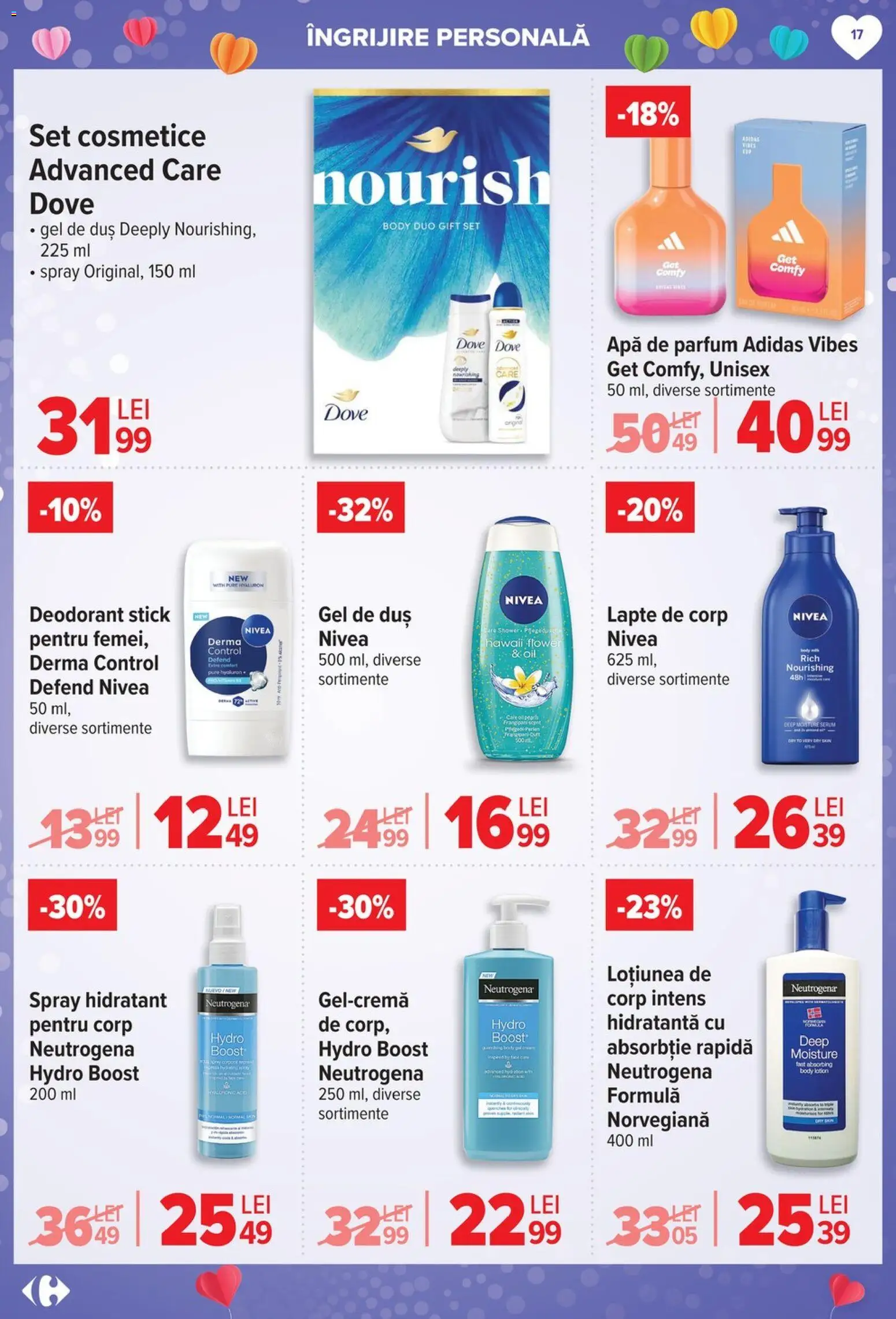 Noul catalog Carrefour – valabil de la 04.02.2026 | Pagină: 17 | Produse: Body, Balsam, Deodorant, Paste