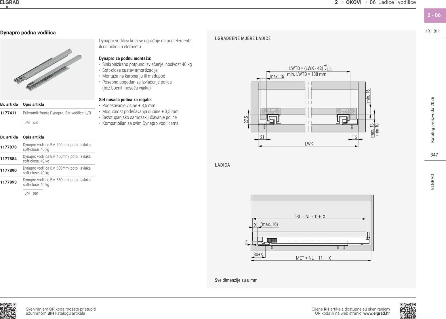 Elgrad katalog | vrijedi od 14.04.2026 | Stranica: 60 | Proizvodi: Polica, Ladice
