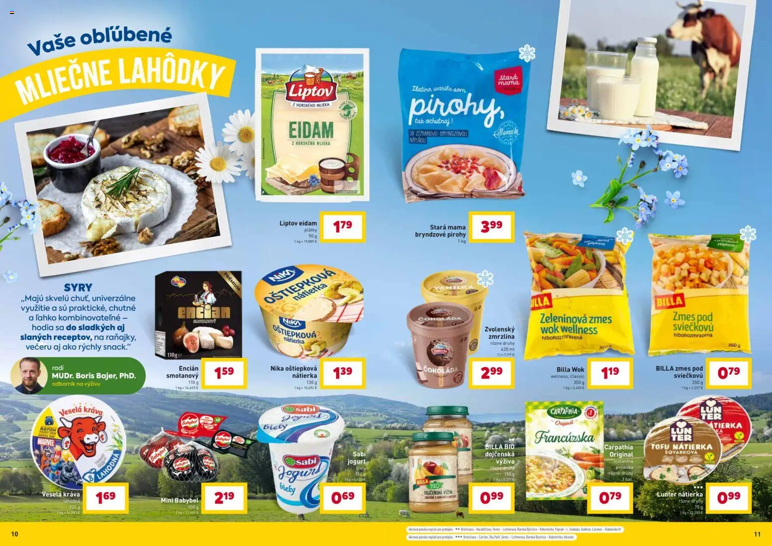 Nové Billa akcie – leták je platný od 25.02.2026 | Strana: 6 | Produkty: Jogurt, Eidam, Tofu, Čokoláda