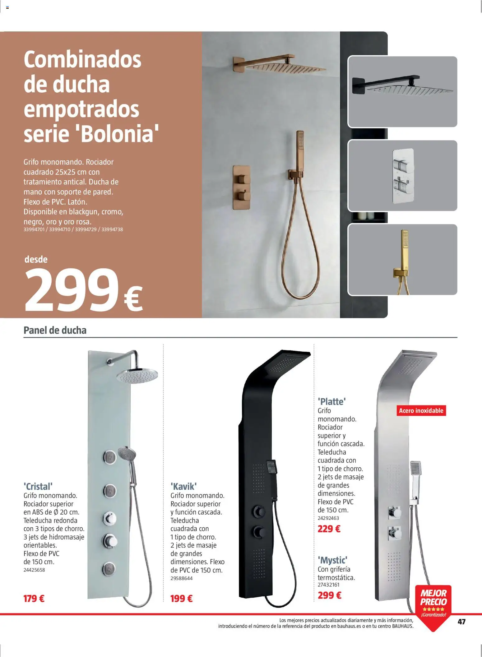 Bauhaus folleto Renueva │ válido desde el 02.03.2026 | Página: 47 | Productos: Ducha