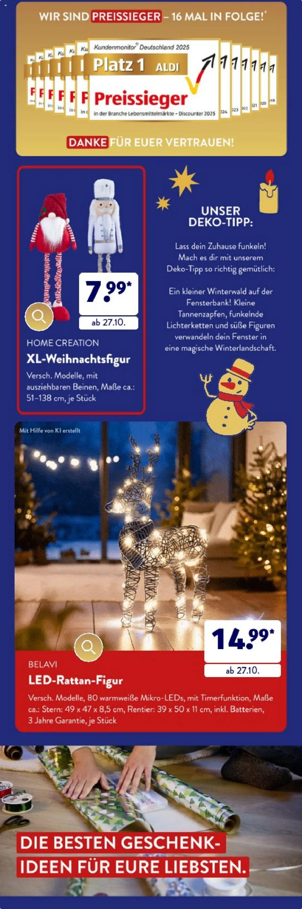 Aldi Süd Weihnachtsbroschüre Oktober – gültig ab 11.10.2025 | Seite: 4 | Produkte: Belavi, Home creation