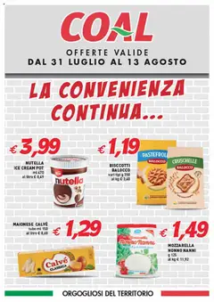 Anteprima del volantino Coal La Convenienza Continua catalogo valido a partire dal 31.07.2025