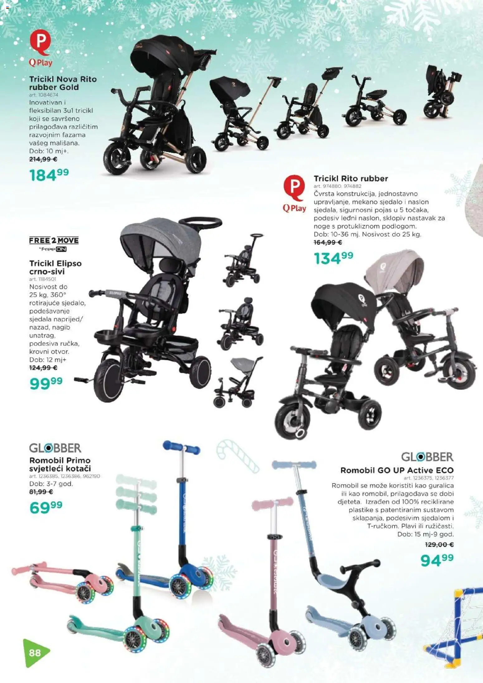 Baby Center katalog | vrijedi od 03.12.2025 | Stranica: 88 | Proizvodi: Romobil, Pojas