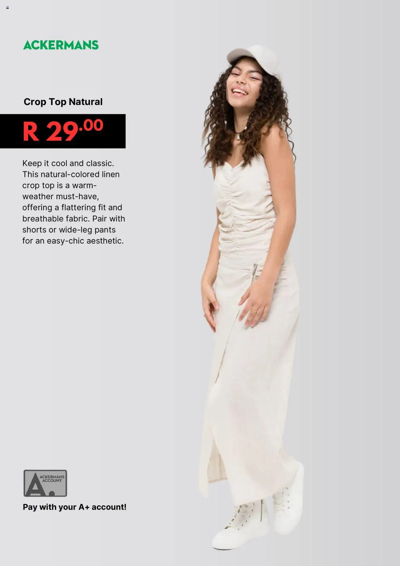Ackermans Specials │ valid from 31.07.2025 | Page: 6 | Products: Pants, Crop top, Shorts