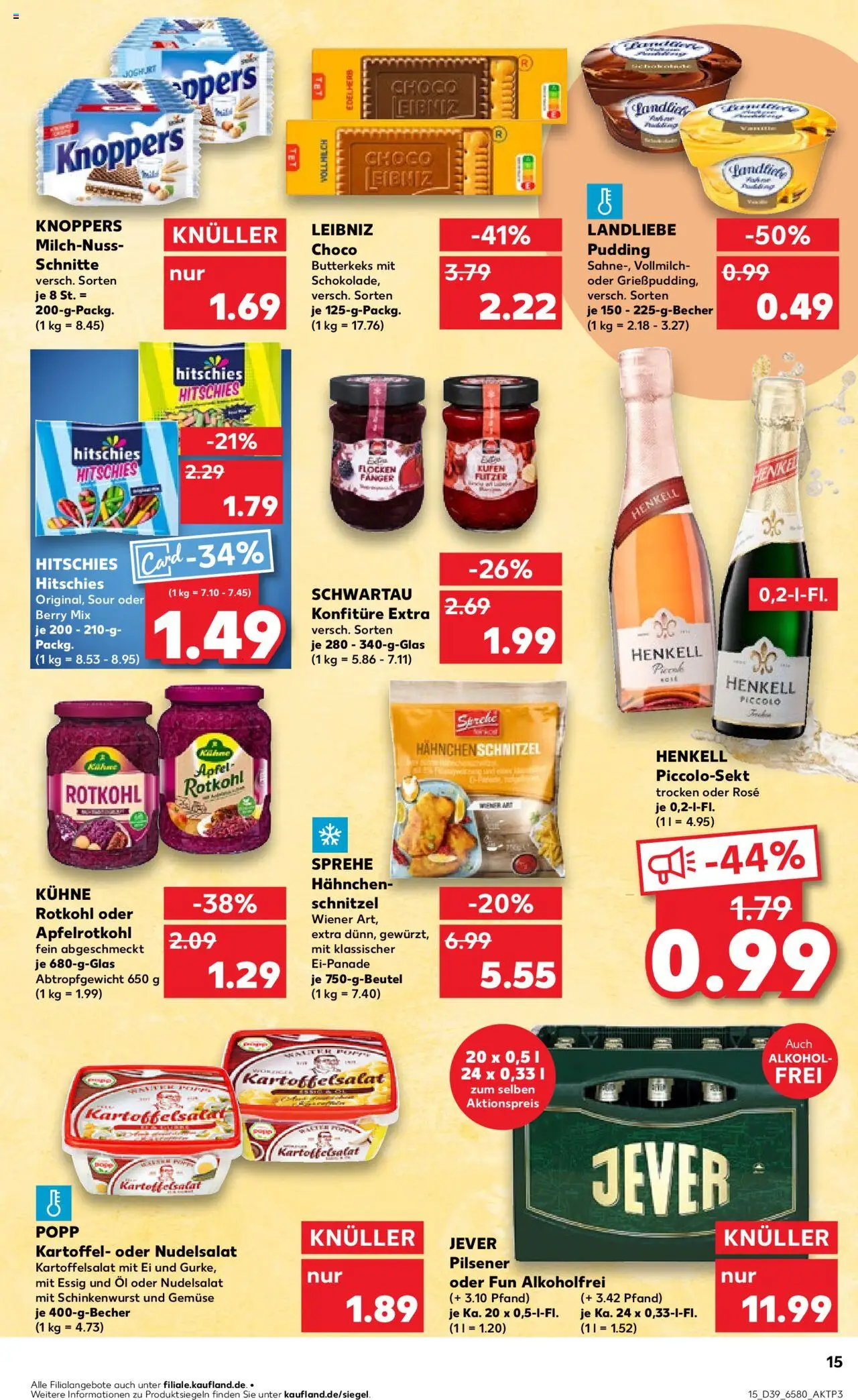 Kaufland prospekt Hamburg	 – gültig ab 25.09.2025 | Seite: 15 | Produkte: Joghurt, Öl, Essig, Pudding