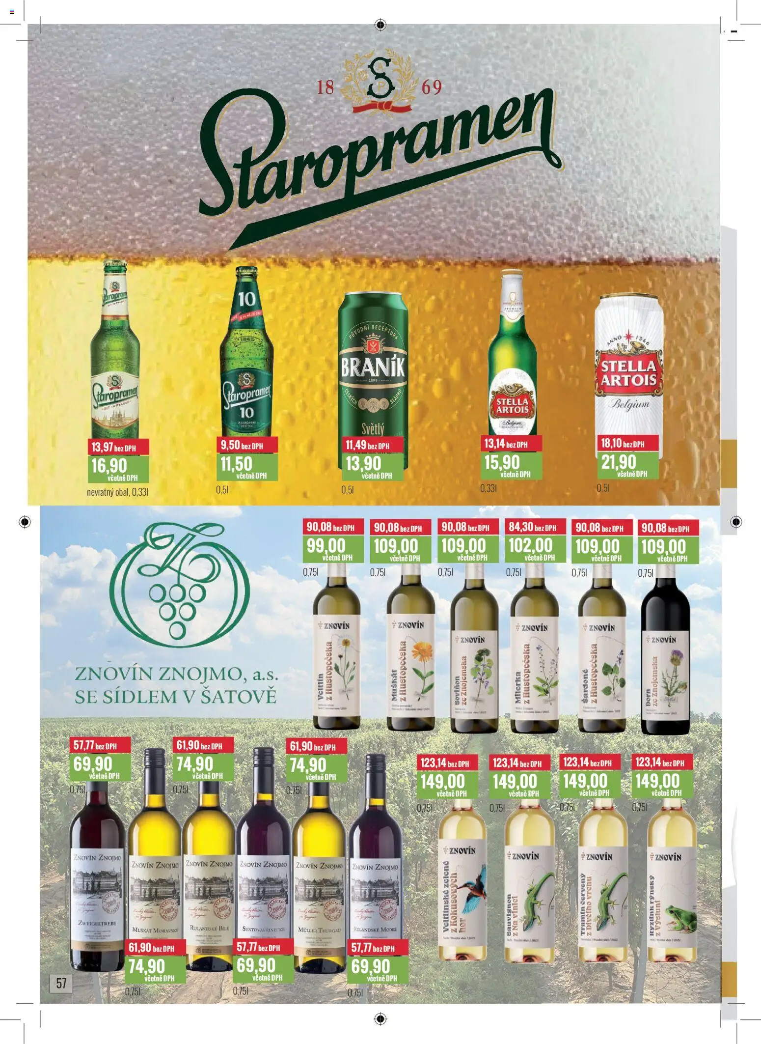 Ratio leták od 01.12.2025 | Strana: 58 | Produkty: Staropramen, Braník, Stella Artois, Tramín červený