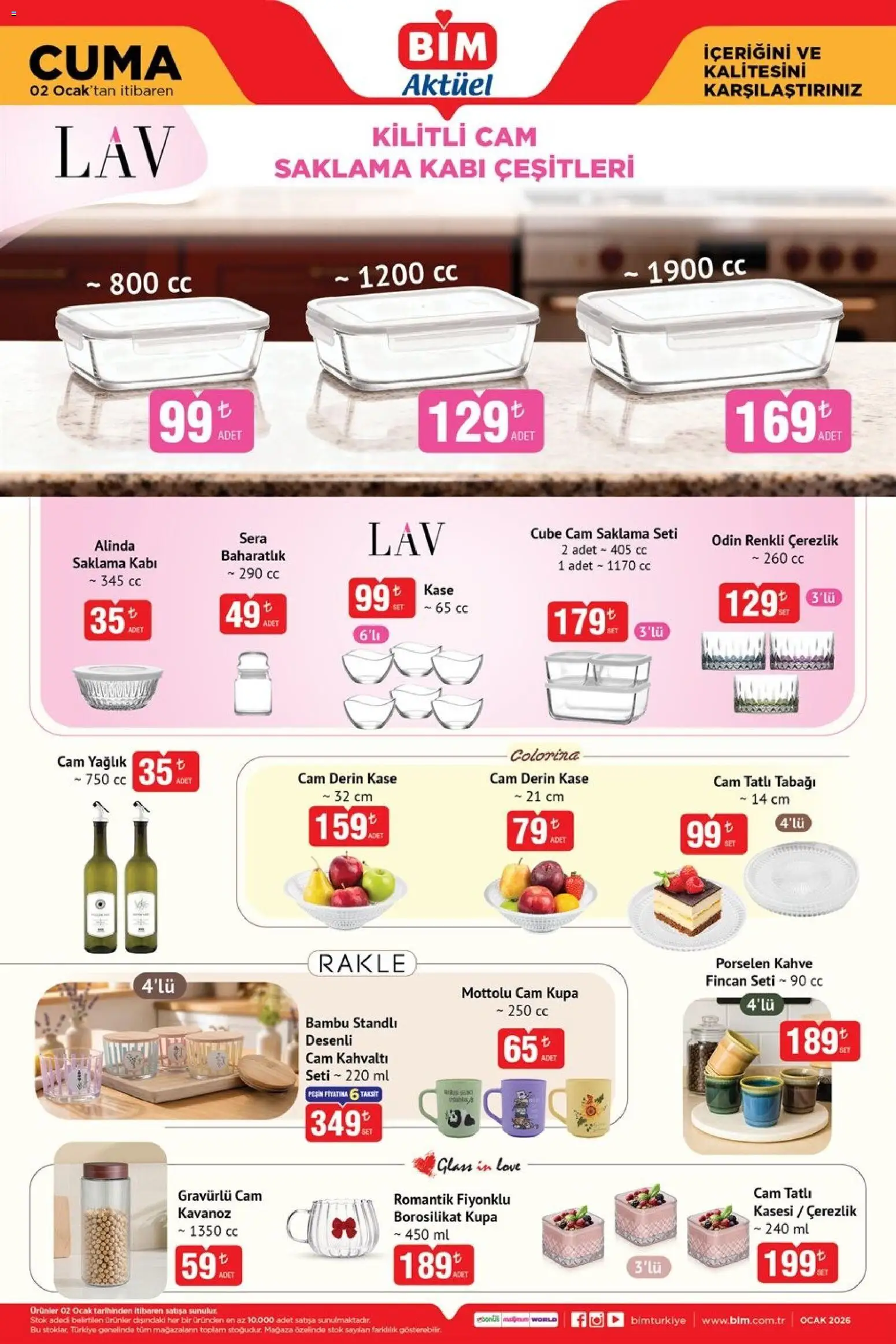 BİM Katalog Cuma - 02.01.2025 tarihinden itibaren geçerlidir | Sayfa: 2 | Ürünler: Kaşe, Kahve, Baharatlık, Ocak