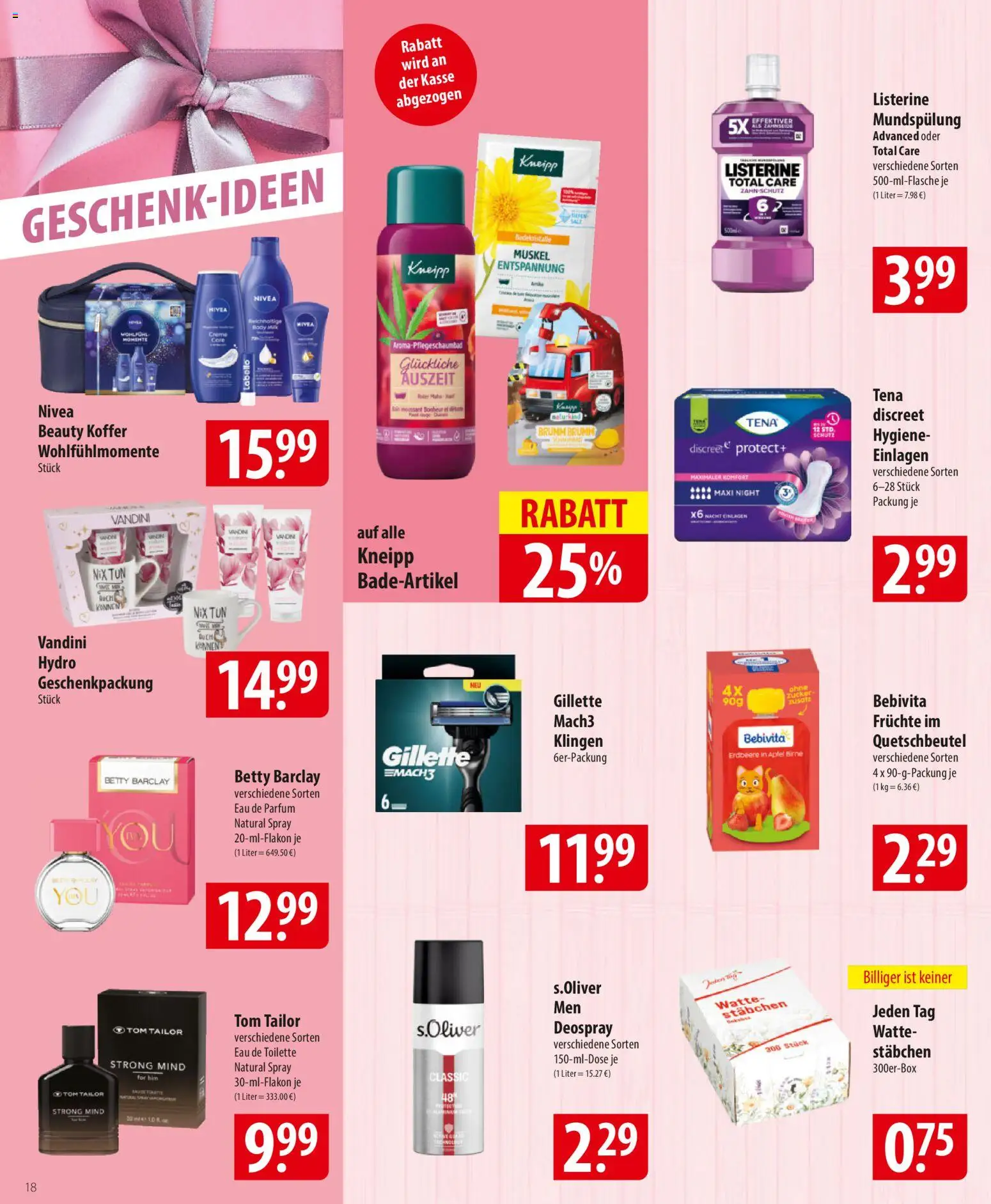Famila Prospekt 	 – gültig ab 17.11.2025 | Seite: 18 | Produkte: Äpfel, Eau de Toilette, Creme, Birne
