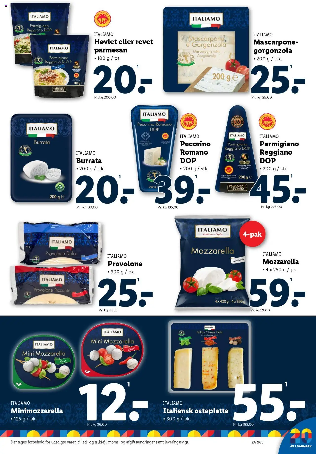 Lidl Tilbudsavis gyldig fra 04.06.2025 | Side: 29 | Produkter: Gorgonzola, Mozzarella, Cebola, Parmesan