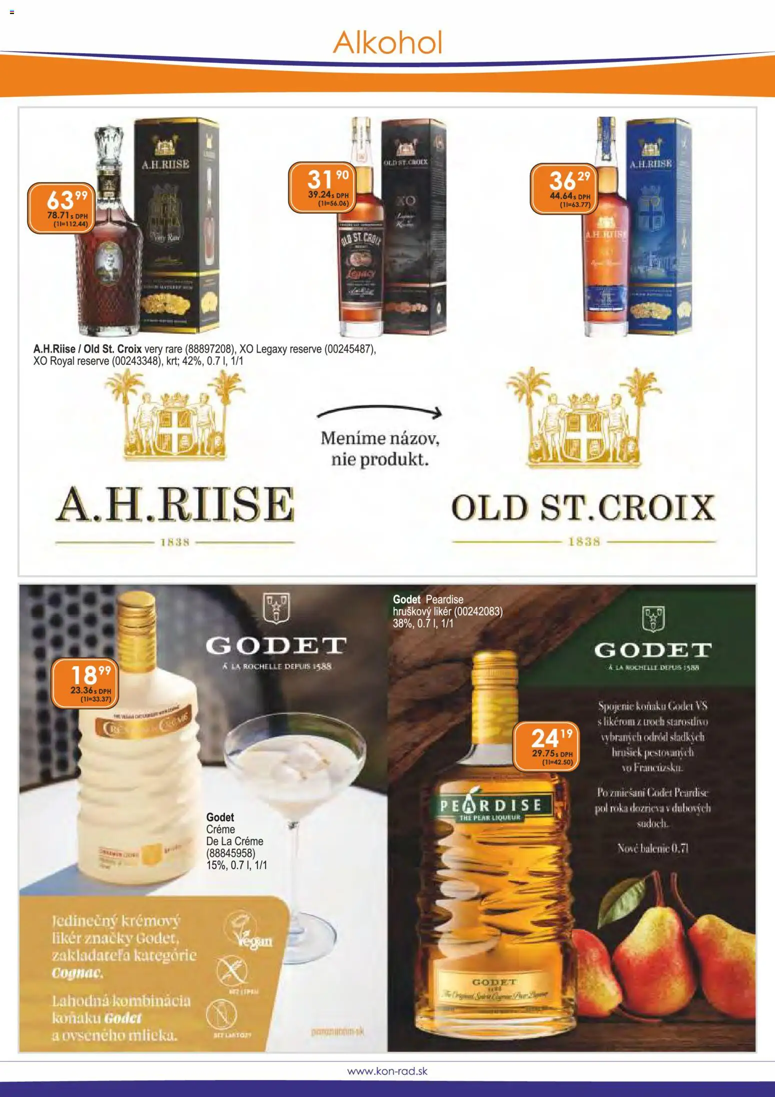 Nové KON - RAD akcie – leták je platný od 01.11.2025 | Strana: 10 | Produkty: Alkohol