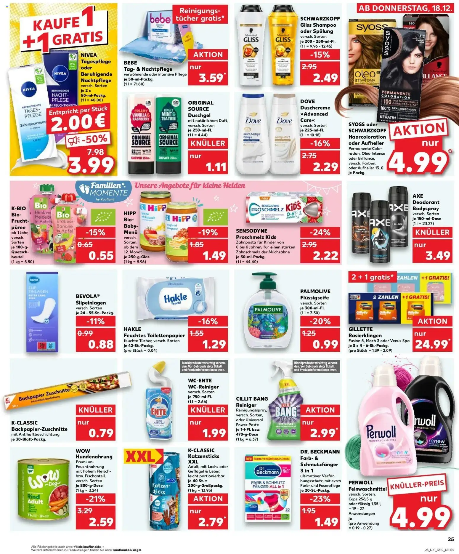 Kaufland prospekt Zwönitz	 – gültig ab 22.12.2025 | Seite: 25 | Produkte: Spülung, Duschgel, Gulasch, Feuchtes Toilettenpapier