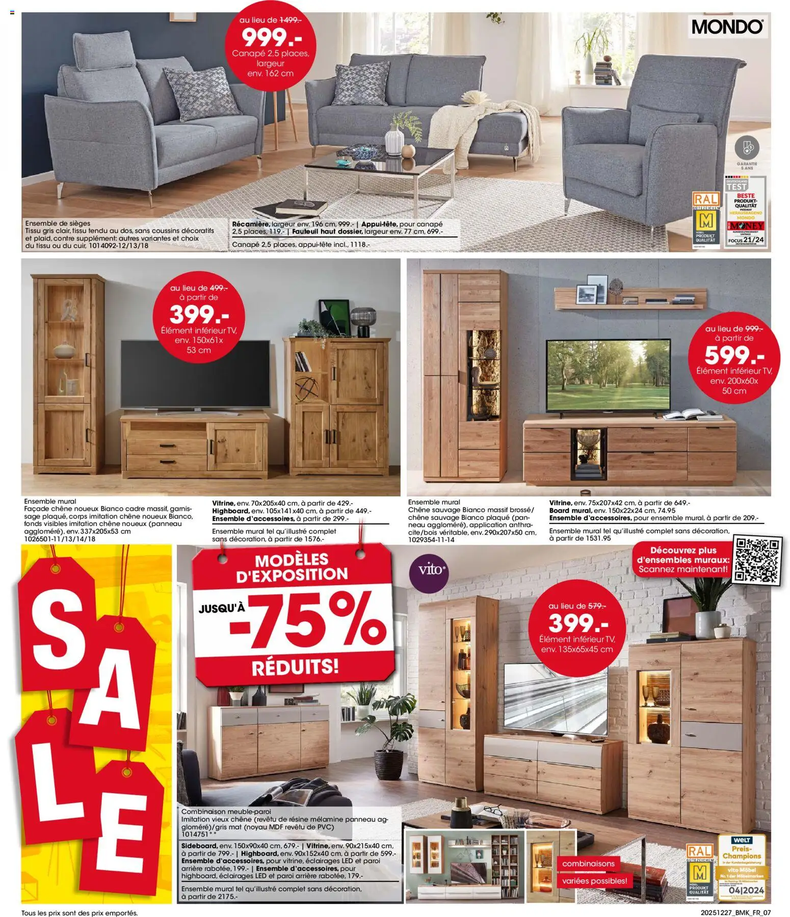 {H1} | Page: 7 | Produits: Canapé, Fauteuil, Combinaison, Cadre