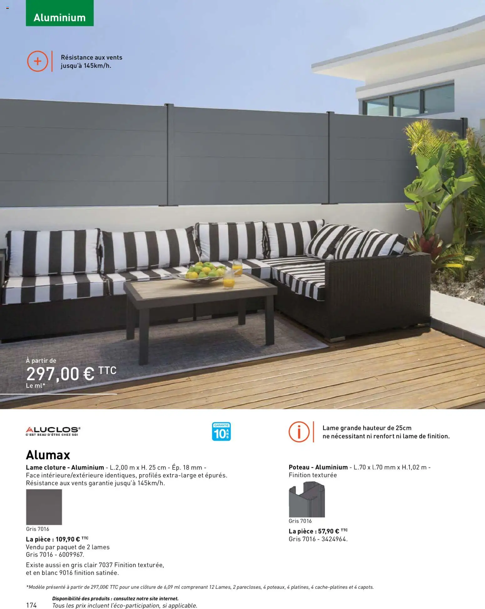 {H1} | Page: 174 | Produits: Clôture