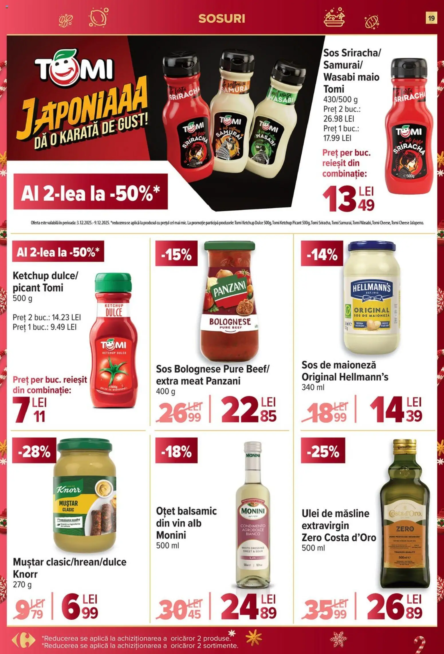 Noul catalog Carrefour – valabil de la 03.12.2025 | Pagină: 19 | Produse: Ulei, Vin, Muștar, Sos