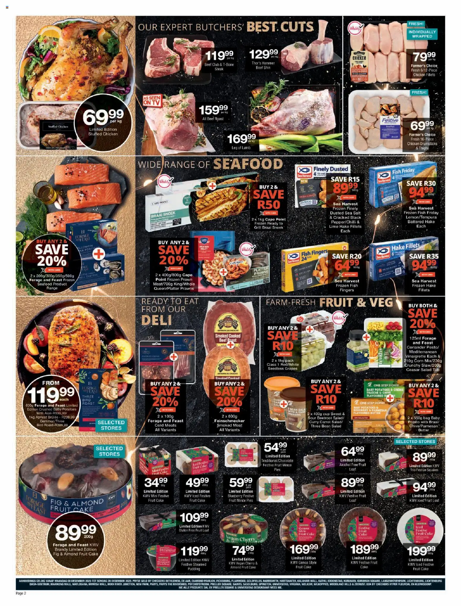 New Checkers catalogue – valid from 08.12.2025 | Page: 2 | Products: Steak, Butter, Beef, Lime