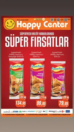 06.12.2025 tarihinden itibaren geçerli olan Happy Center kataloğu önizlemesi