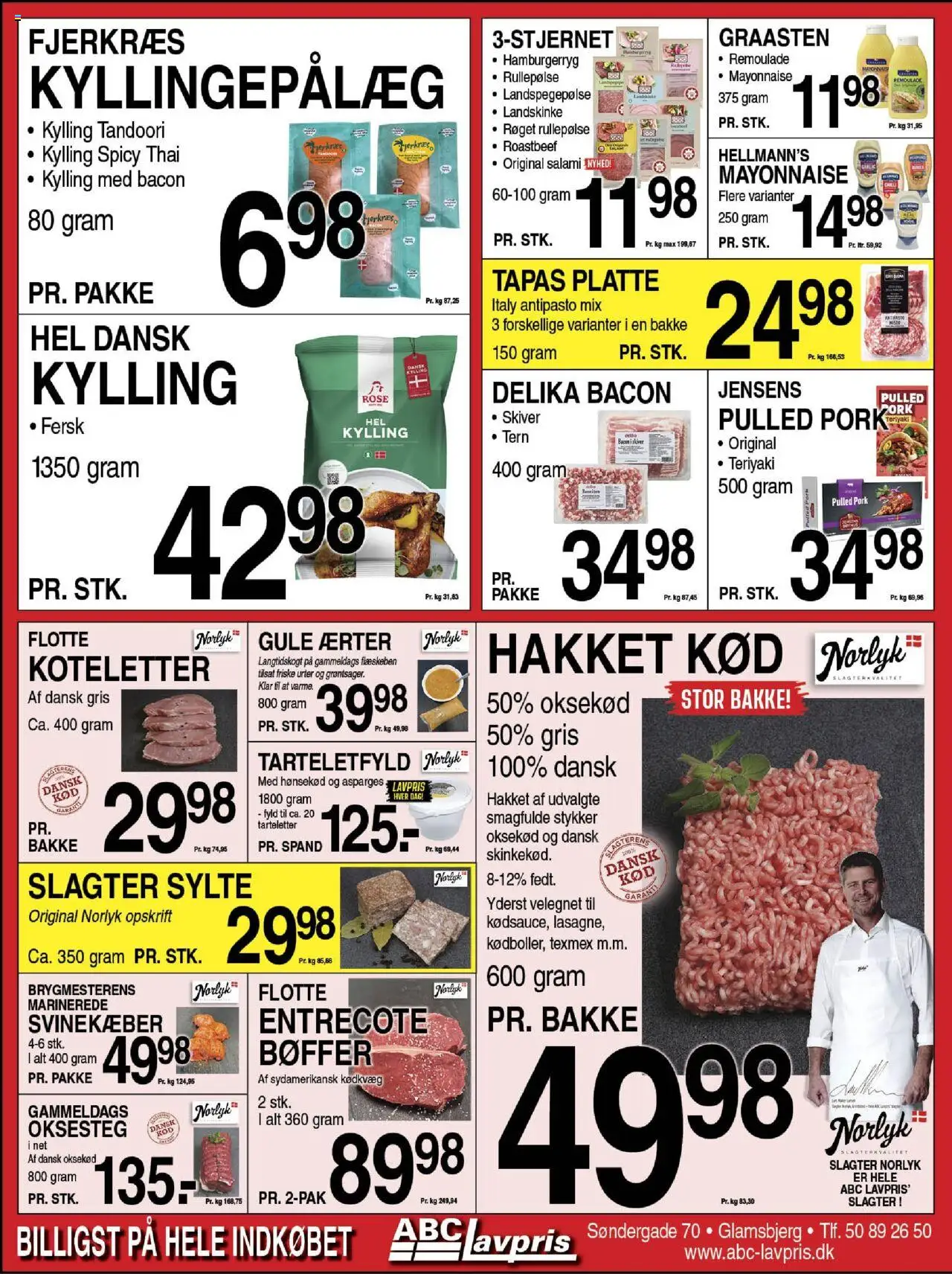 Abc Lavpris tilbudsavis – gyldig fra 15.10.2025 | Side: 2 | Produkter: Entrecote, Remoulade, Roastbeef, Ærter