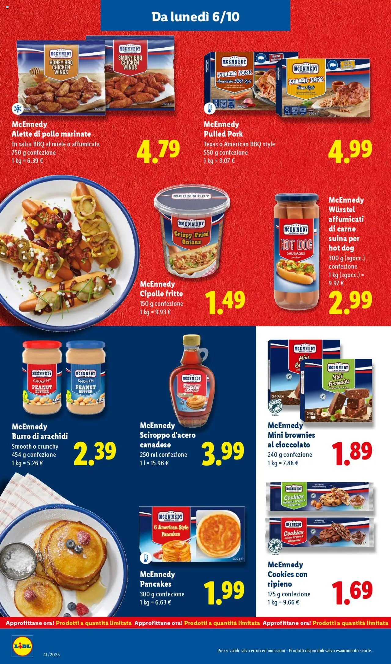 Volantino Lidl del 06.10.2025 | Pagina: 24 | Prodotti: Pollo, Salsa, Wurstel, Cacao