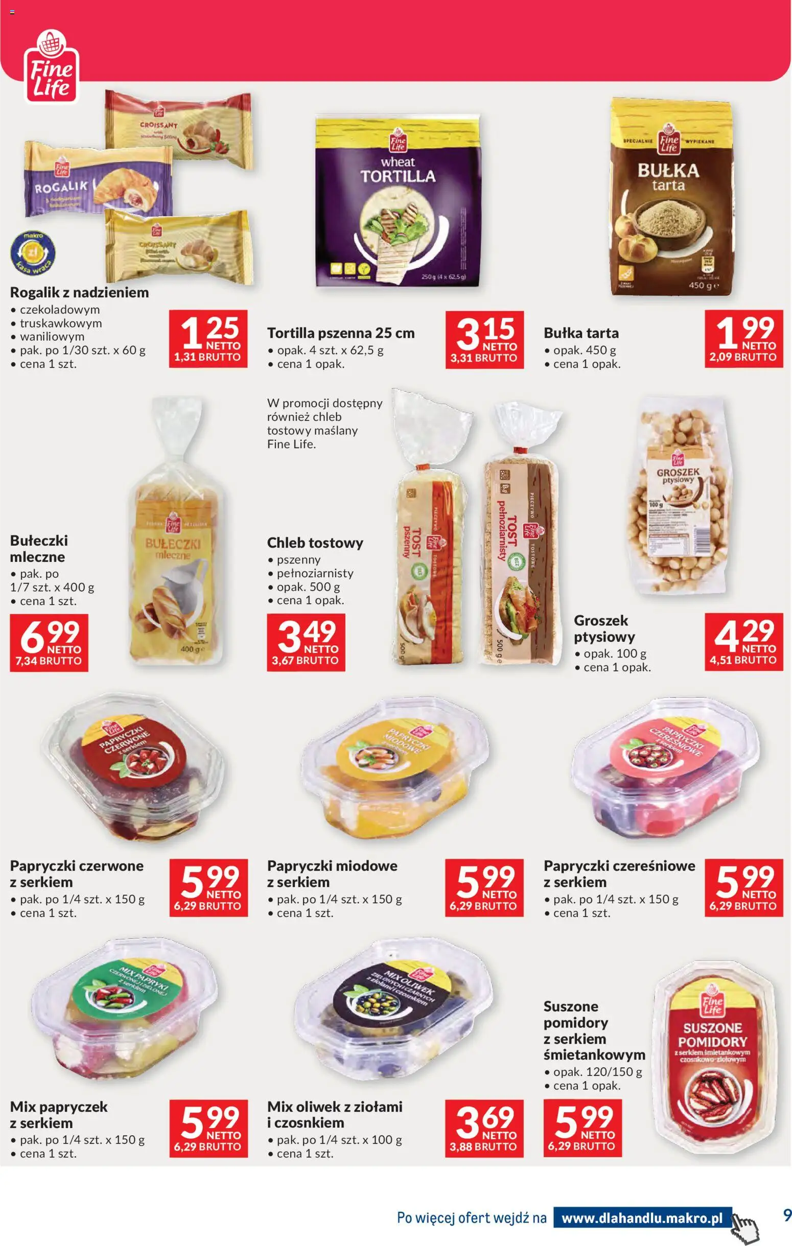 Makro Gazetka - Dystrybucja do sklepów od 17.02.2026 | Strona: 9 | Produkty: Groszek, Groszek ptysiowy, Bułka, Pomidory