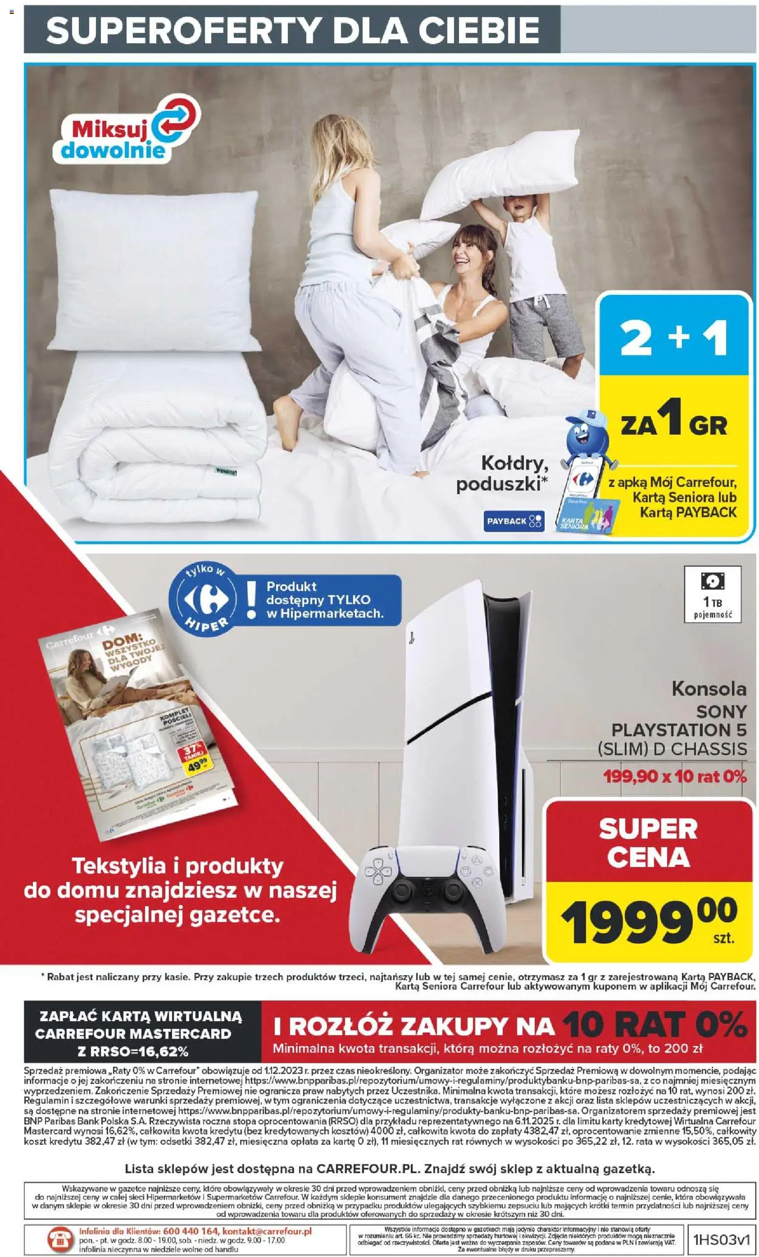 Carrefour Gazetka od 12.01.2026 | Strona: 50 | Produkty: Karta, Playstation, Konsola, Tekstylia