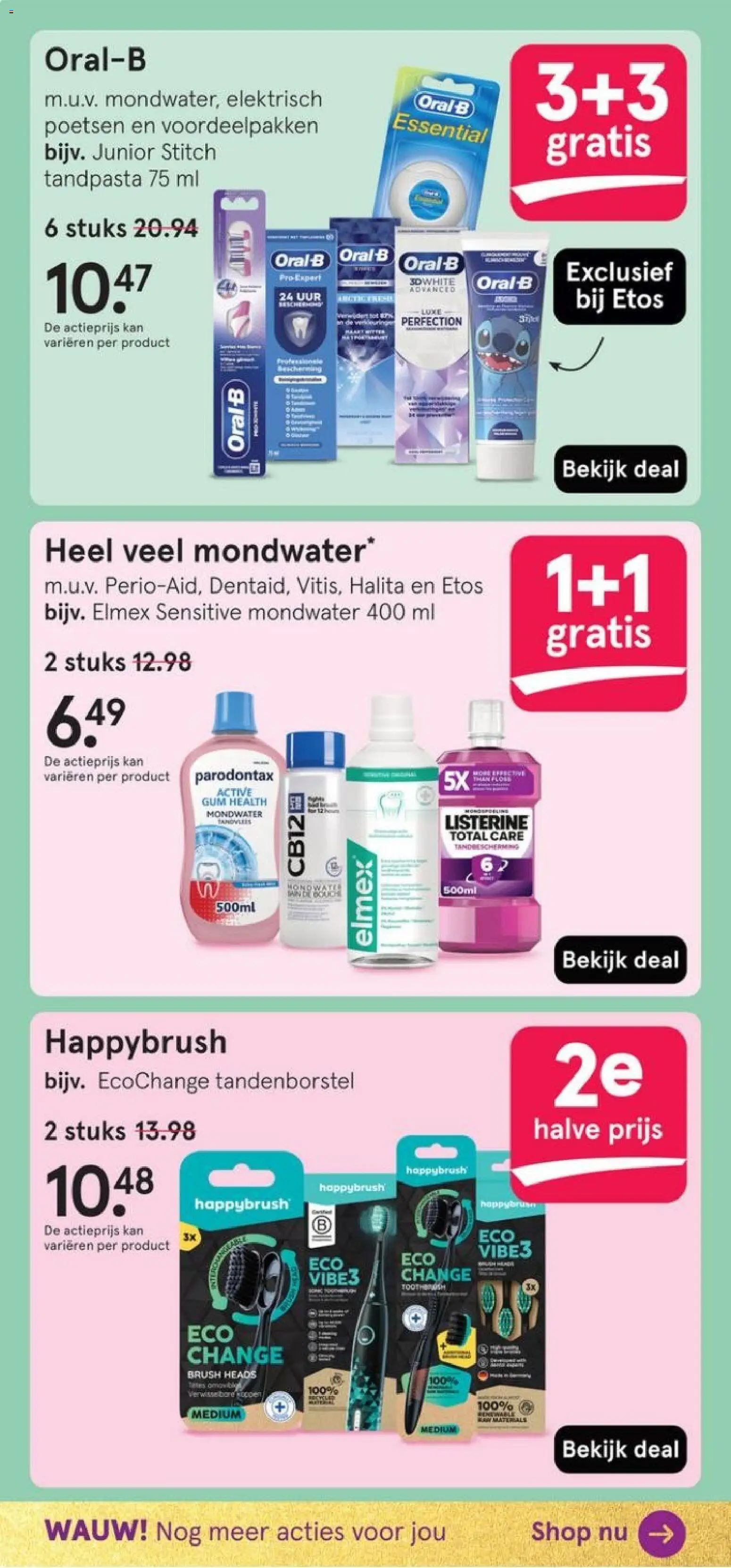 {H1} | Pagina: 44 | Producten: Tandenborstel, Mondwater, Gum, Kan