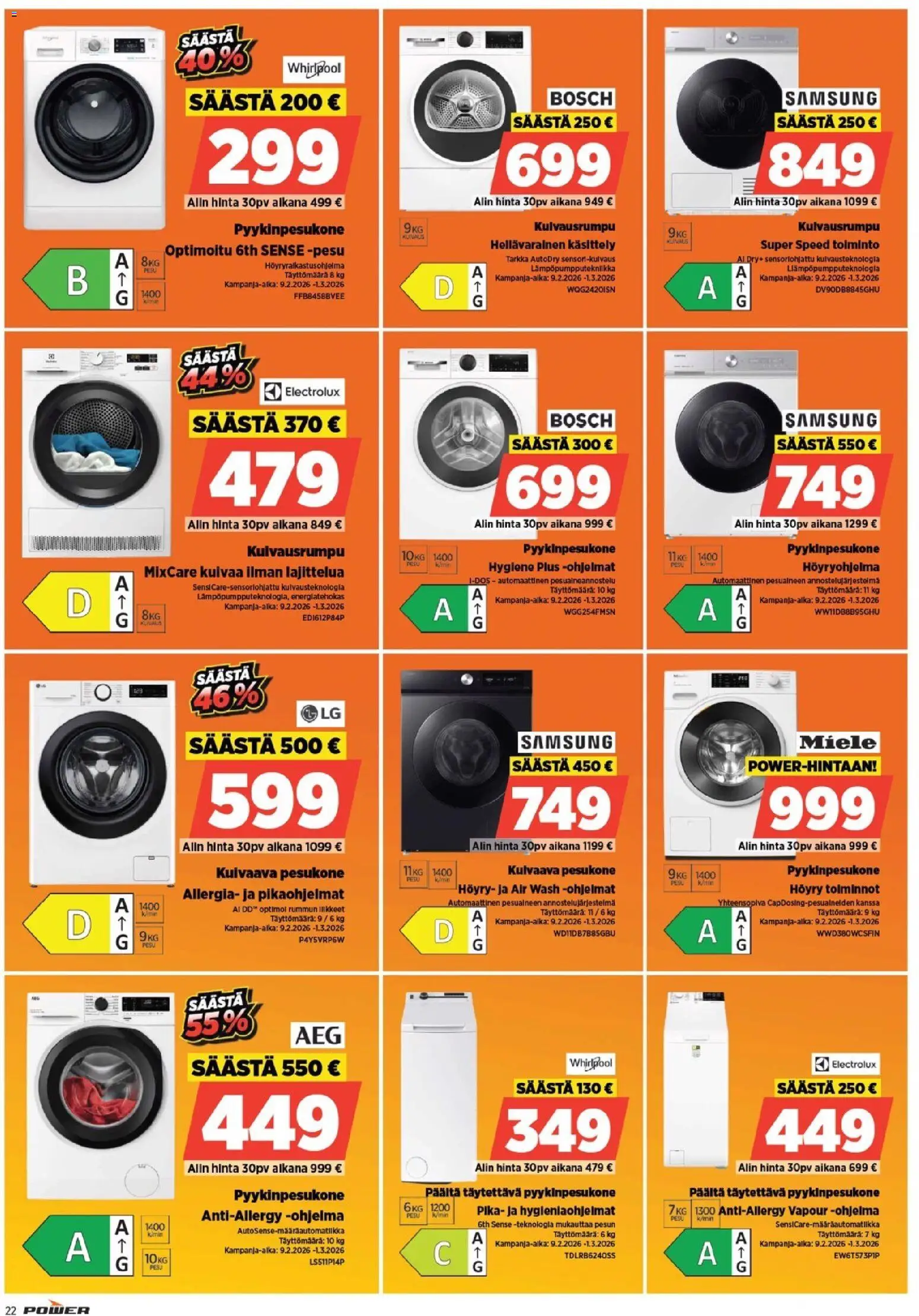 Power - POWER HINTAAN Viikon mainoslehti – voimassa 12.02.2026 alkaen | Sivu: 22