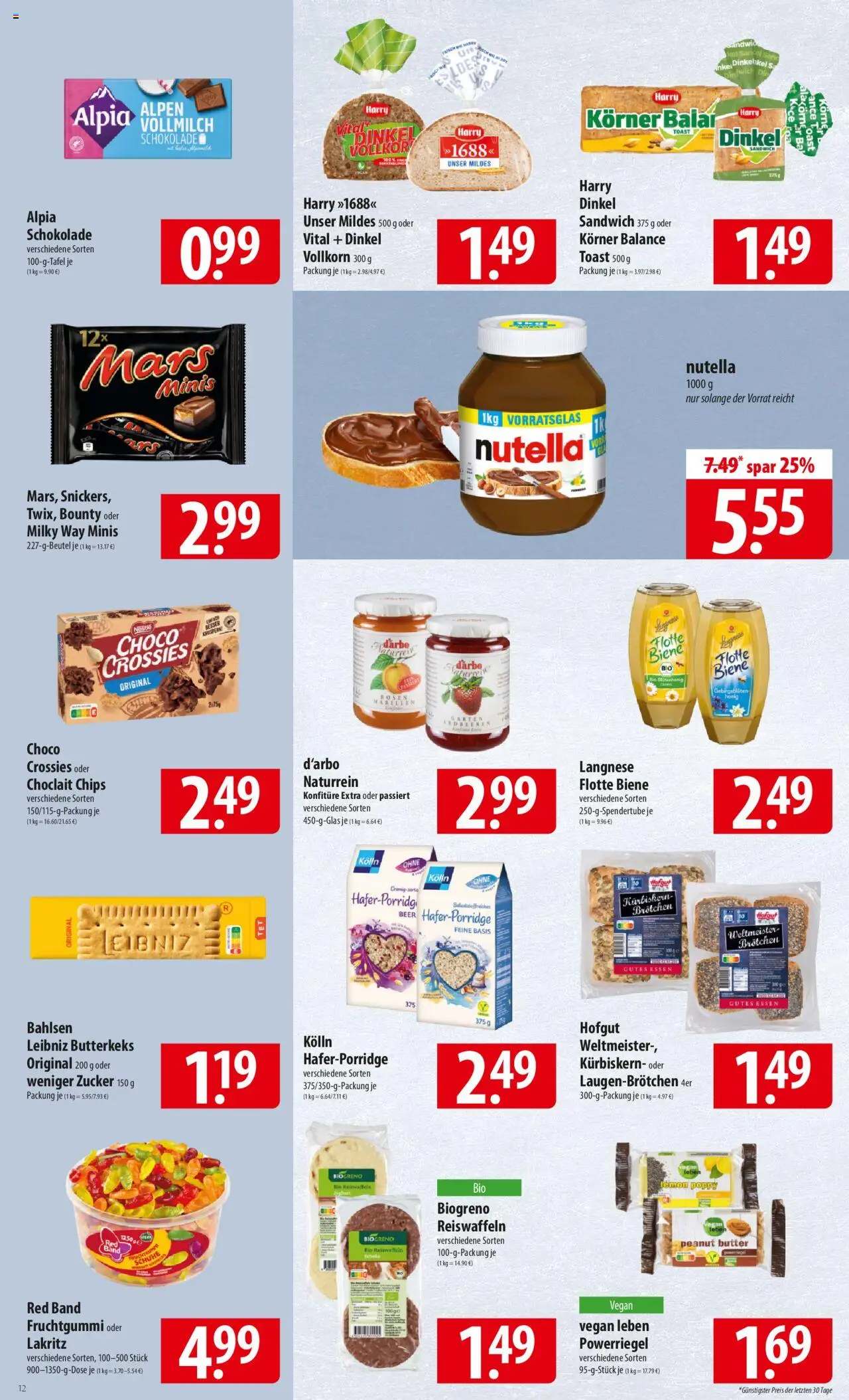 Famila Prospekt 	 - gültig ab dem 30.06.2025 | Seite: 12 | Produkte: Langnese, Kolln, Erdbeeren, Chips