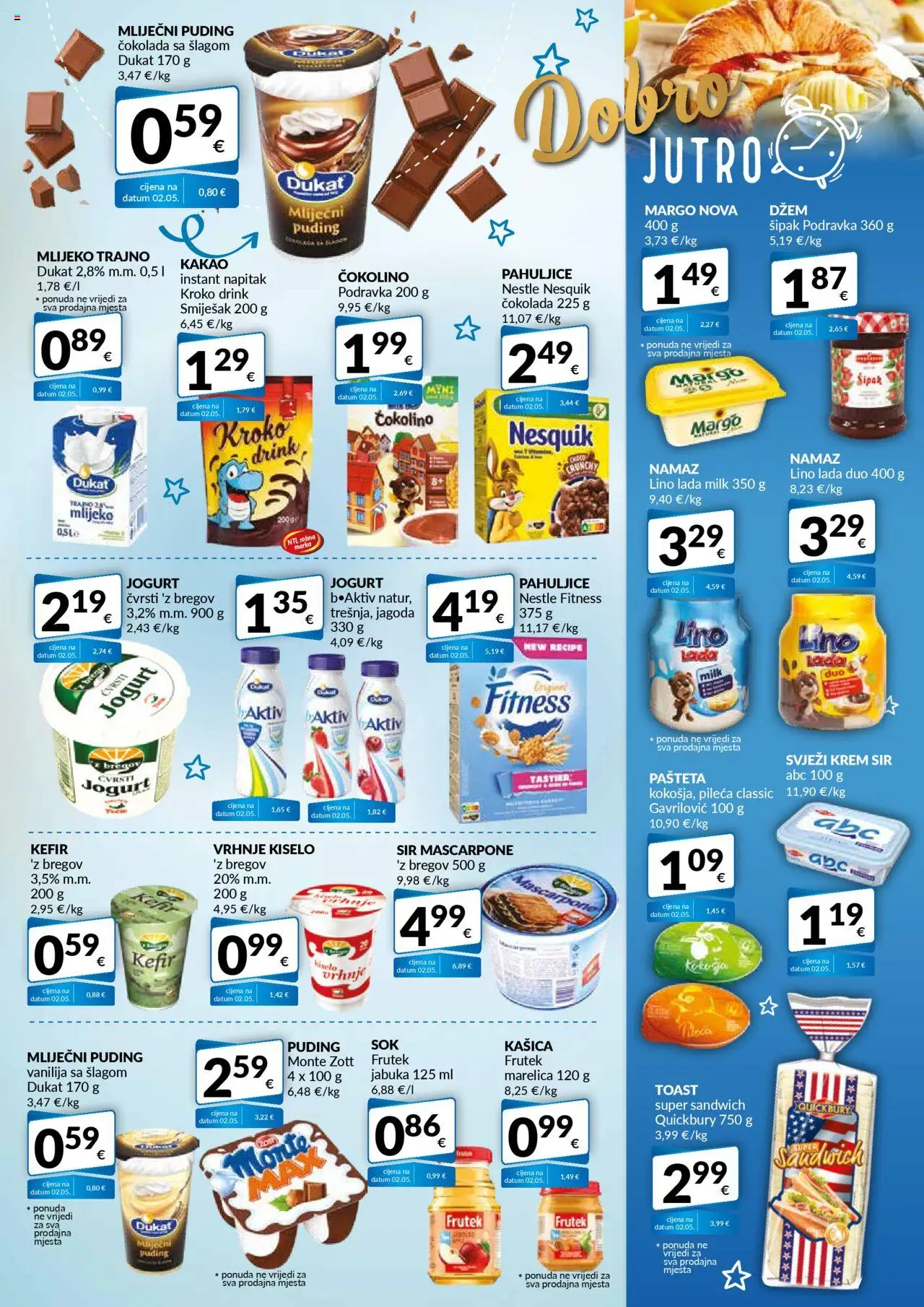 Bakmaz katalog | vrijedi od 18.08.2025 | Stranica: 3 | Proizvodi: Krem sir, Mascarpone, Podravka, Kefir