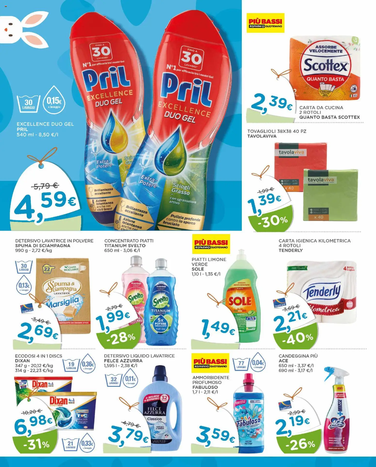 Volantino Poli del 25.03.2026 | Pagina: 38 | Prodotti: Carta igienica, Sgrassatore, Limone, Lavatrice