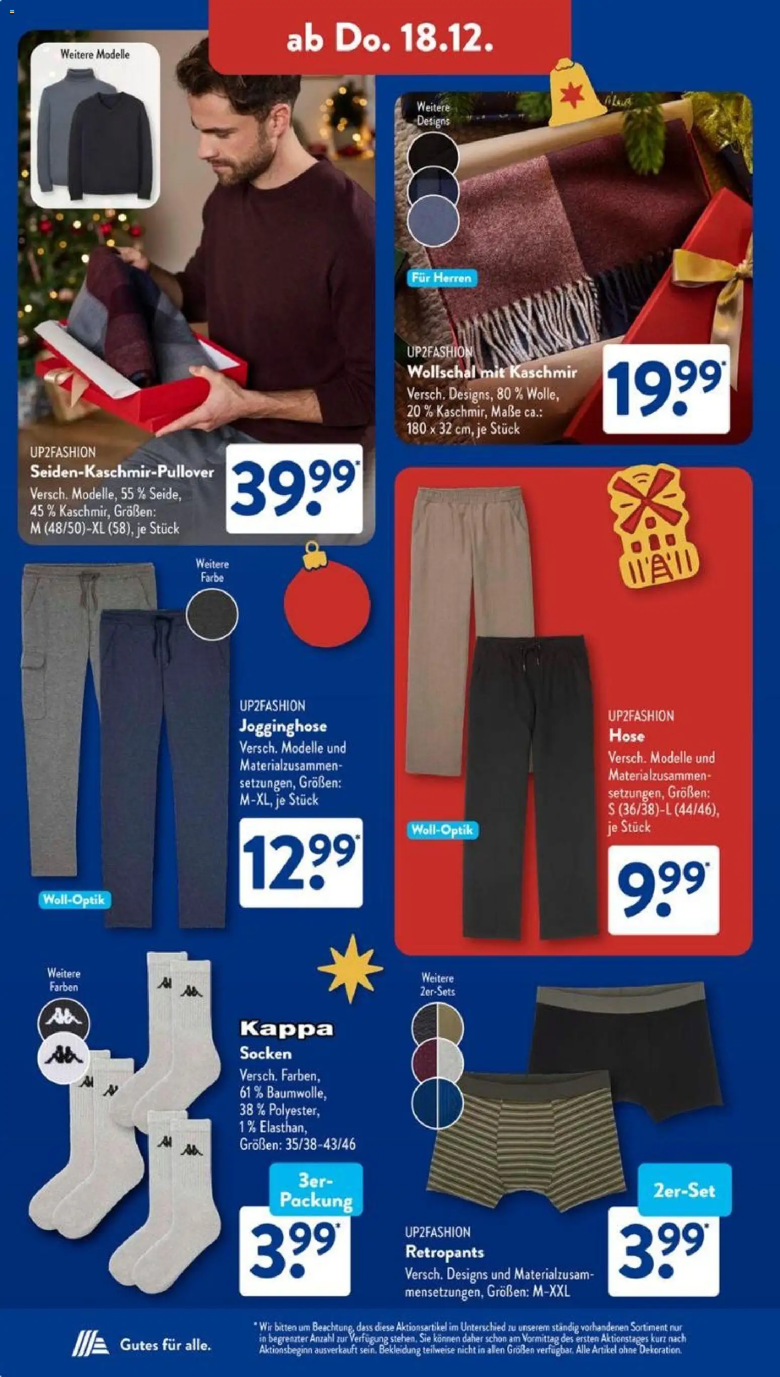 Aldi Süd Prospekt 	 – gültig ab 15.12.2025 | Seite: 12 | Produkte: Jogginghose, Up2fashion, Hose, Socken