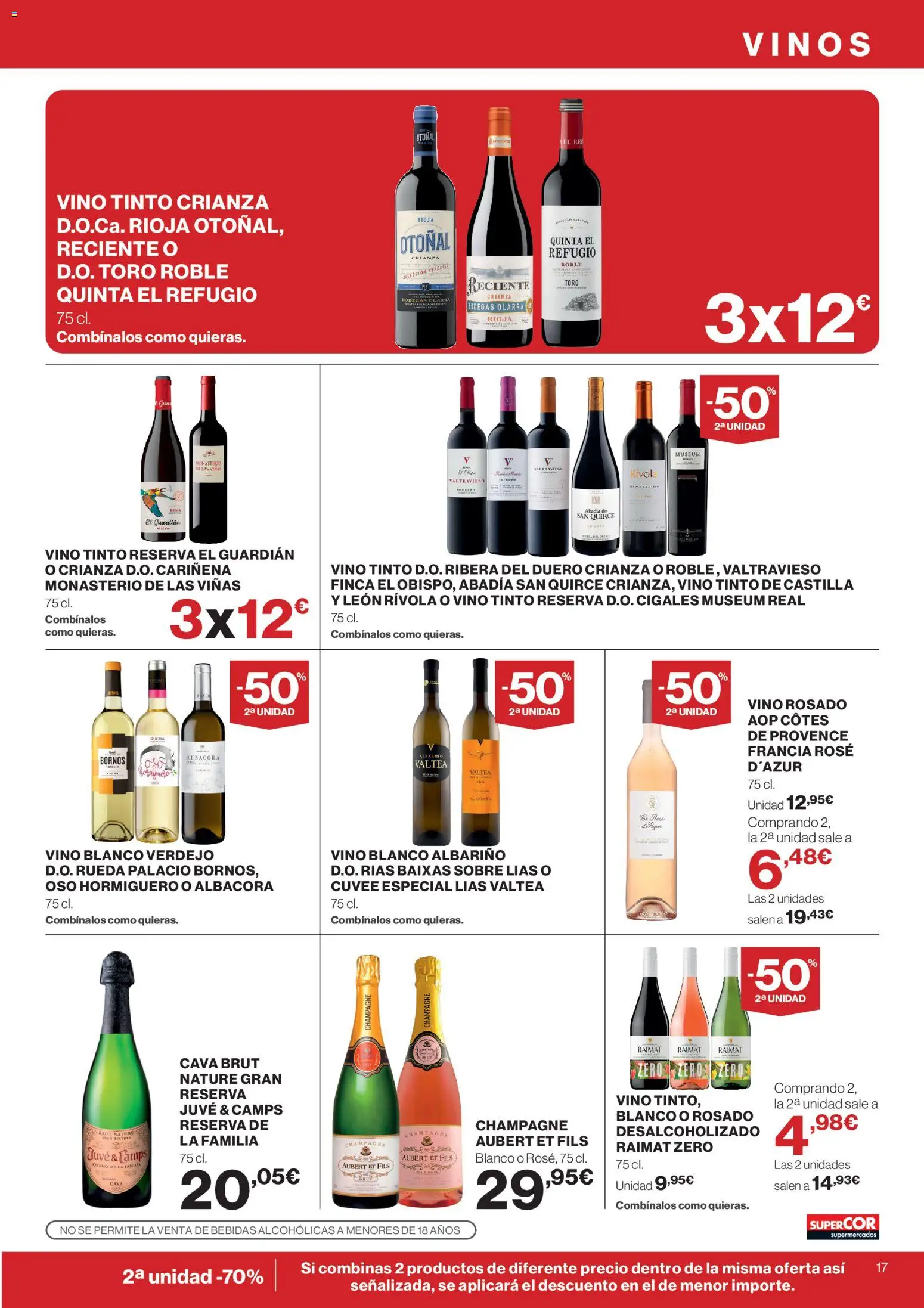 Supercor Canarias │ válido desde el 12.03.2026 | Página: 17 | Productos: Vino rosado, Vino