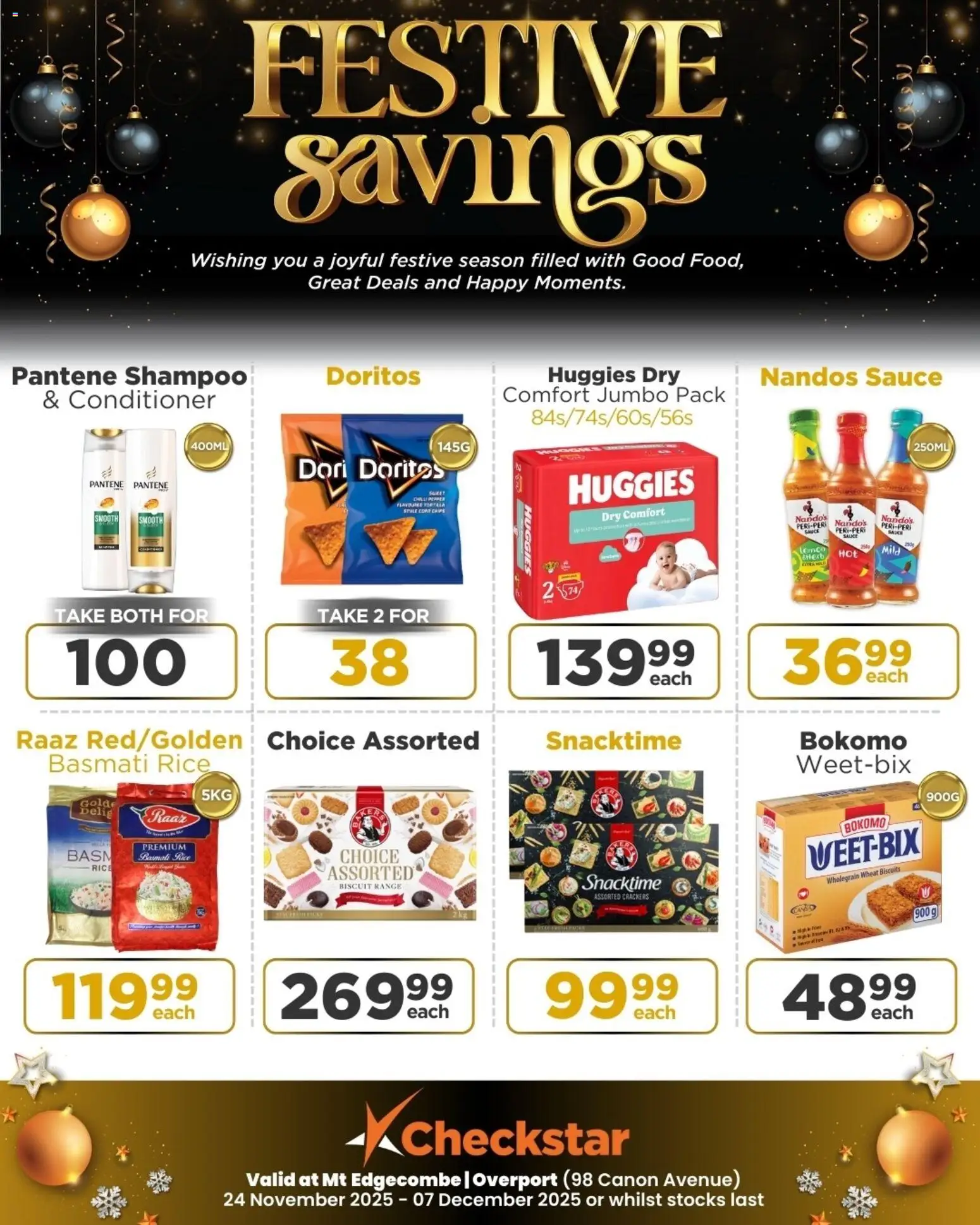 New Check Star catalogue – valid from 24.11.2025 | Page: 1 | Products: Rice, Shampoo, Conditioner, Chilli