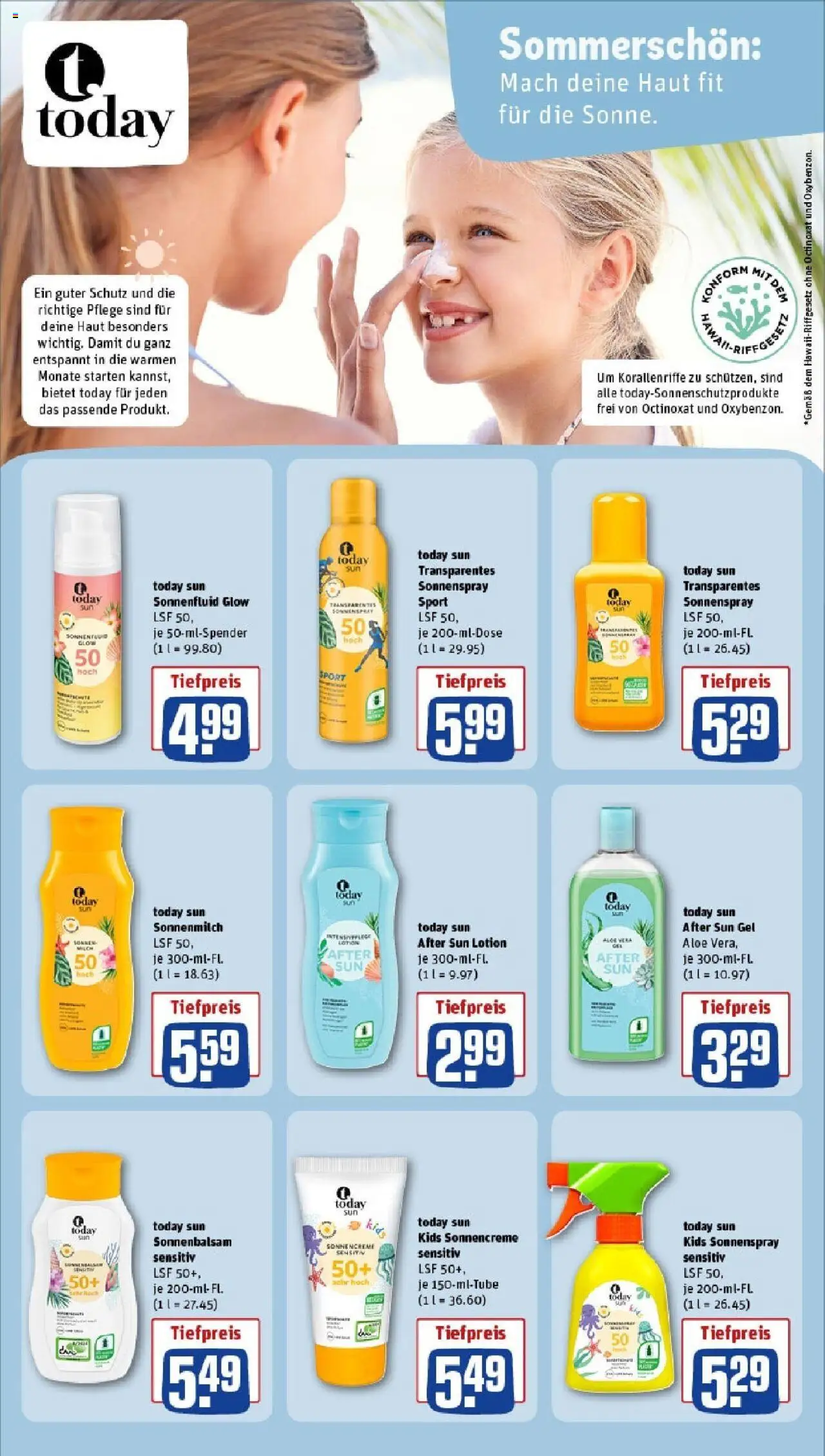 Rewe - Rewe: Wochenangebote (ab 20.04.2025) zum Blättern » Angebote | Seite: 25 | Produkte: Sonnencreme, After Sun